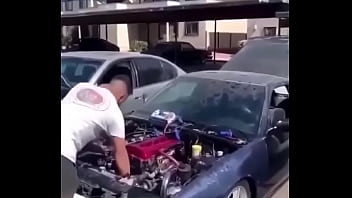 Carro F_mea Kawaii Esguicha Extremamente Excitada E Em Chamas