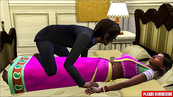 Indian Step Mom And Her Step-son Share The Same Room And The Same Bed After Returns Home From Work