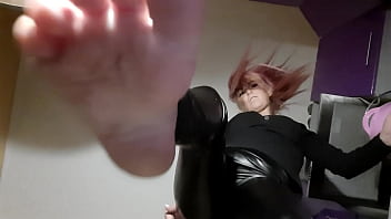 Sweet Foot Fetish In Latex