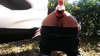 Soda Bottle Fun In Public.
