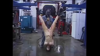 Bdsm Bitch Screams In Horror While A Man Melts A Candle On Her With A Blowtorch