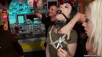 Submissive Slut Fucked In Public Bar