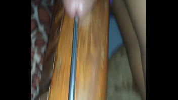 Cock Tied In Chair And Insertion