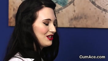 Hot Hottie Gets Jizz Shot On Her Face Sucking All The Sperm