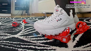 Kati Toy Car Crush, Trample, Giantess, Crushing, Stomping , Sneaker, High Heels, Ballerinas, Trampling