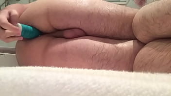 Chubby Guy Fucks Himself With A Bottle