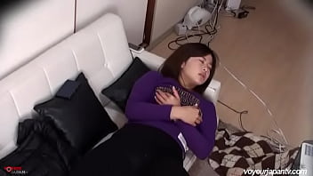 Young Japanese Spied At Home - She Cums Twice