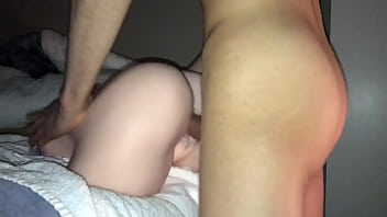 Solo Sex: Teen Humping And Fucking Silicone Torso Sextoy, Ends Up Cumming Inside