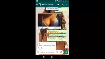 Angela Is A Friend From Work, We Talk On Whatsapp, I Convince Her To Make A Video Call, She Tells Me She Wants To See My Cock ... In The Video Call She Shows Me Her Huge Tits And She Comes In Minutes!