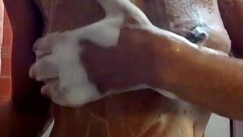 Ginger Moisther Soapy Wet Nipples Tits Closeup Belly