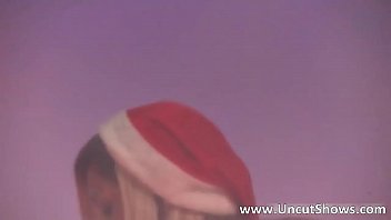 Sexy Blonde Hottie In Santa Clothes