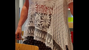 Flashing Boobs In Restaurang