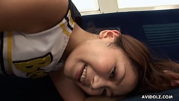 Japanese Cheerleader, Runa Sezaki Is Horny, Uncensored