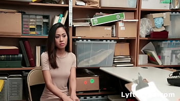 Skinny Asian Shoplifter Strip Searched And Fucked