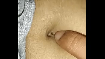 Desi Wife - Playing With Navel