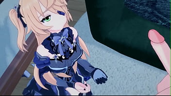 Fischl Sucking Dick Before Getting Fucked Missionary, Genshin Impact Hentai.