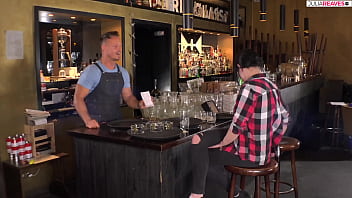 Jenny Visits Her Boyfriend In The Bar And Spoils His Cock