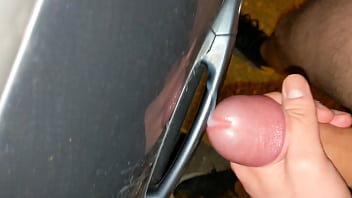 Cumming On Stranger' Car Door Handle Public