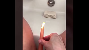 Milf Masturbates With Candle