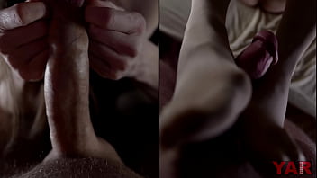 Collage Of Mom Sucking Cock And Playing With The Foreskin Of Her Lover' Cock, Jerking Off With Her Feet Cock