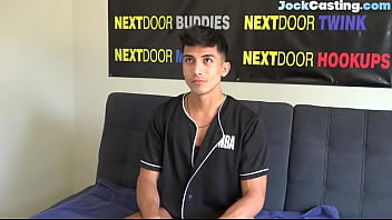 Casted Athletic Latino Masturbating For Jizz