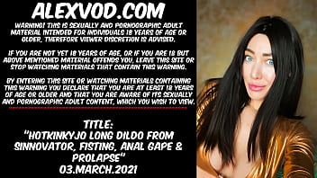 Hotkinkyjo Long Dildo From Sinnovator, Belly Bulge, Fisting, Anal Gape _ Prolapse