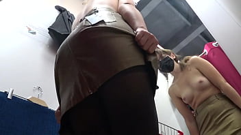 Voyeur Peeks Under Her Skirt In Public. And With A Hidden Camera In A Fitting Room Spies On A Girl With A Juicy Ass In Nylon Tights. Foot Fetish.
