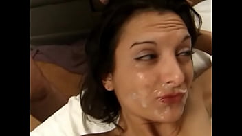 Toy Fucking Brunette Tramp Sucks Cock