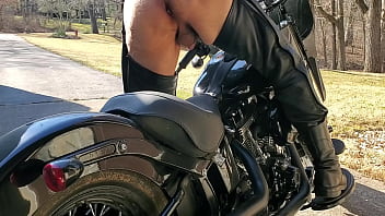 Old Biker Stops For A Hitchhiker.