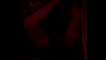 Crossdresser Corset And Pink Fishnet Stockings