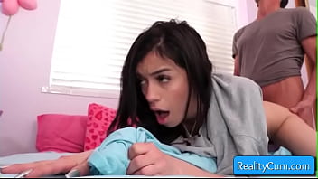 Young And Horny Brunette Teen Savannah Sixx Suck Huge Cock And Get Her Pussy Pounded Hard Doggy Style