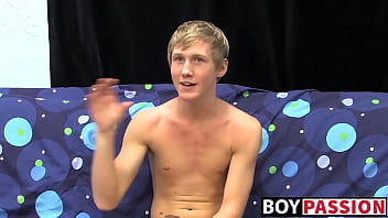 Skinny Teenager Hayden Jerks Off While Moaning From Pleasure