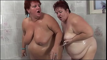 Lesbian Heavy Hitters #3 - Plump Lesbians Rub Their Pussy Together