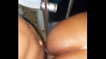 Husband Fucks Big Black Booty In The Shower