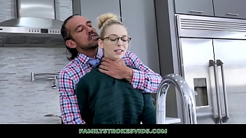 Petite Teen Is Caught Talking Inappropriately With A Boy So Her Stepdad Fucks Her