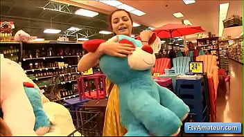 Young Hot Brunette Amateur Kylie Fingering Her Pussy In Public Places And Masturbate In The Car