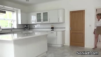 Unfaithful English Mature Gill Ellis Shows Off Her Huge Knockers