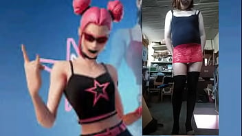 Travesti Con Falda De Encaje