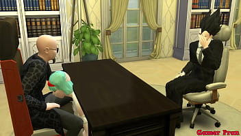 Sirvientas Esclavas Episodio 5 Bulma Hermosa Esposa Le Mama El Guevo Al Jefe De Su Marido Al Frente De El No Se Da Cuenta Netorare Dragon Ball Hentai