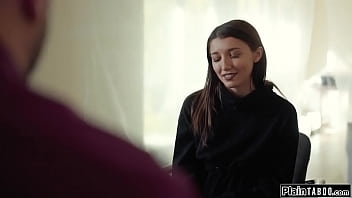 Brunette Pays Contractor With A Blowjob