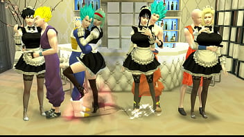 Sirvientas Esclavas Episodio 12 Goku, Gohan, Vegeta Y Clirin Se Vengan Y Recuperan A Sus Esposas Hermosas Y Castigan Por Ser Unas Perras Infieles