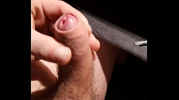 Uncut Cock Chubbing Up.