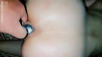 Latina Has Sex With Two. Anal Dildo Blowjob