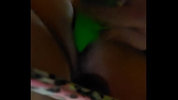 Green Dual Density 7 Inch Cock