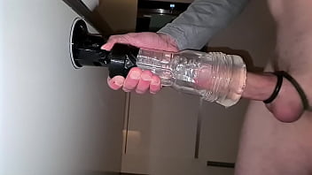 Cumming All Over My Favourite Fleshlight, Cum Dripping On The Kitchen Floor