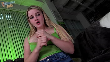 Barely-legal Blonde Babysitter With Big Tits Eliza Eves Loves To Jerk Off The Older Men She Works For!