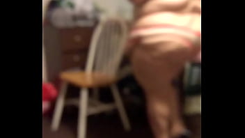 Amber Crider Walks Around In Peach Colored Panties