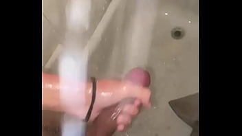 Horny In The Shower - cumshot, cum, masturbation, solo, masturbate, shower, horny, hispanic, soloboy, long-dick, extra-wet - Video 2205561