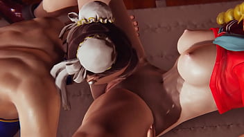 Futa - Street Fighter - Karin Kanzuki Gets Creampied By Chun Li - 3d Porn