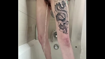 Tattoo, Amateur, Solo, Shower, Pee, Piss, Hair, Bush, Golden, Fur, Muff - Amateur - 2025 - Intense - Show - Video 2245453